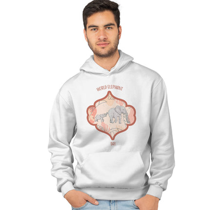 Animal Pride - World Elephant Day - Adult Unisex Hoodie Sweatshirt