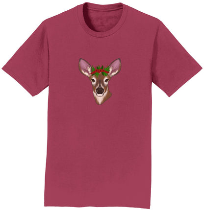 Christmas Doe Head - Adult Unisex T-Shirt