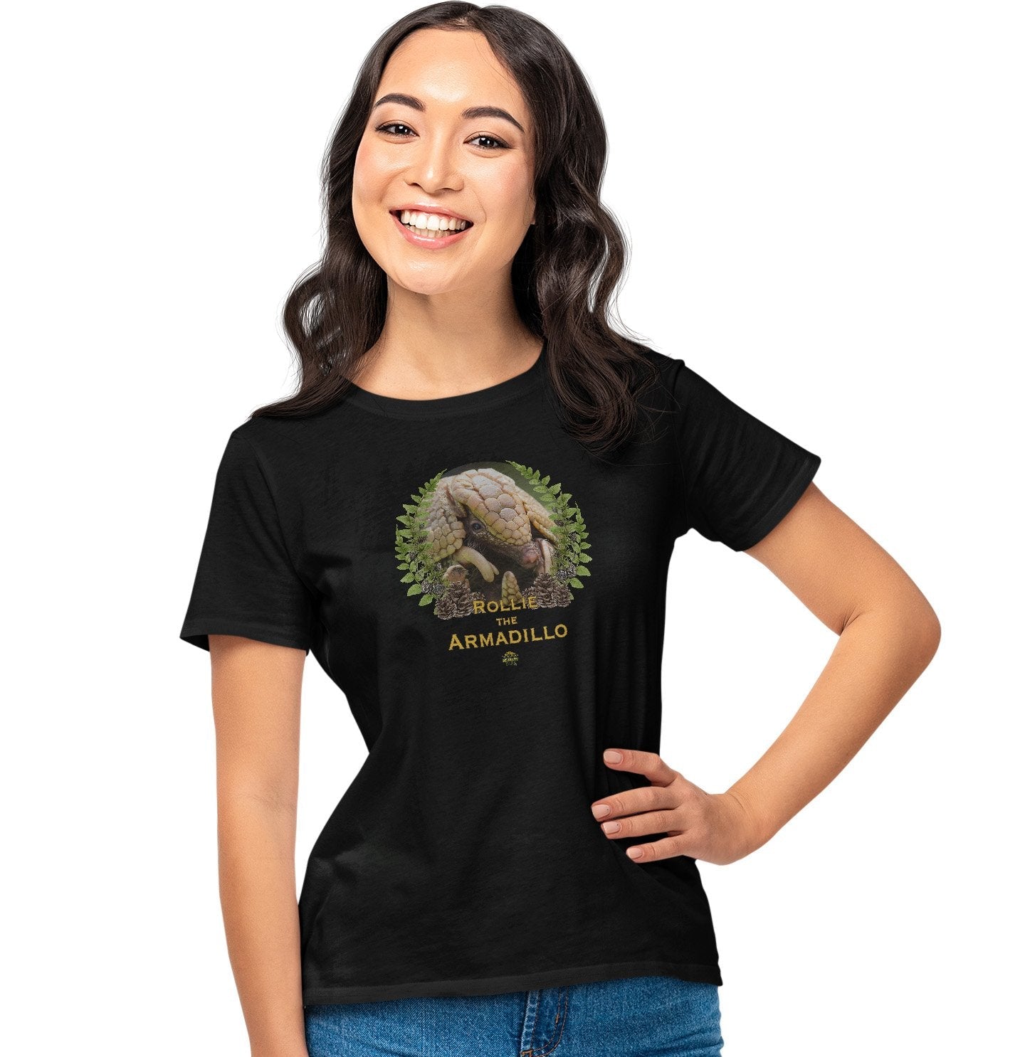 Rollie the Armadillo - Women's Tri-Blend T-Shirt