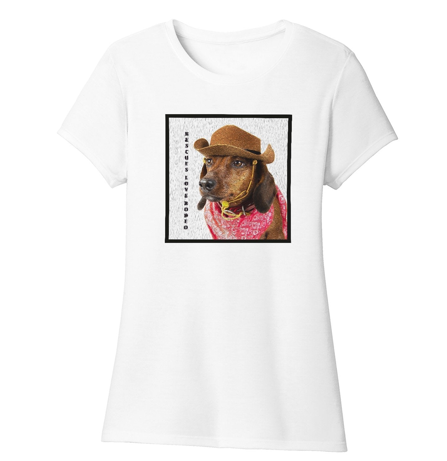 Rodeo Dachshund - Women's Tri-Blend T-Shirt