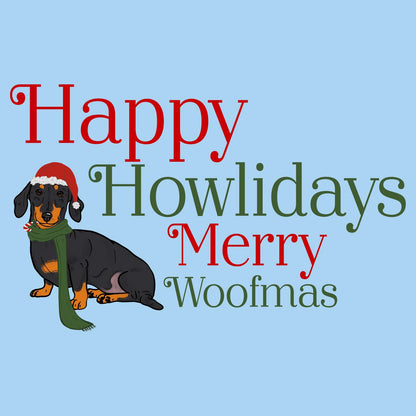 Merry Woofmas Dachshund - Adult Unisex T-Shirt