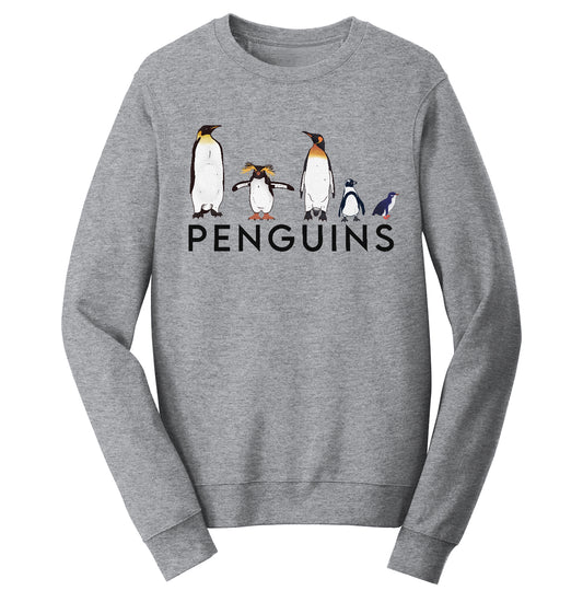 Five Penguins - Adult Unisex Crewneck Sweatshirt