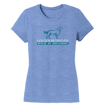 Golden Retriever Rescue of Mid-Florida Logo - Women's Tri-Blend T-Shirt