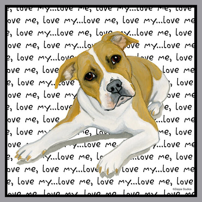 American Pit Bull Love Text - Kids' Unisex T-Shirt