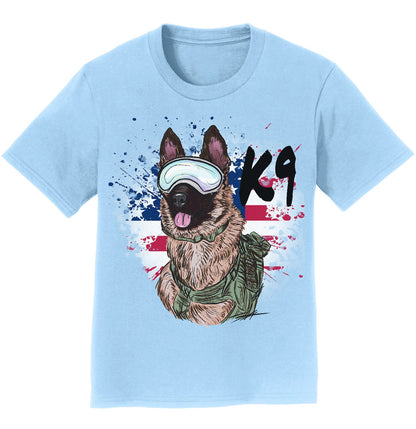 Military K9 German Shepherd - Kids' Unisex T-Shirt