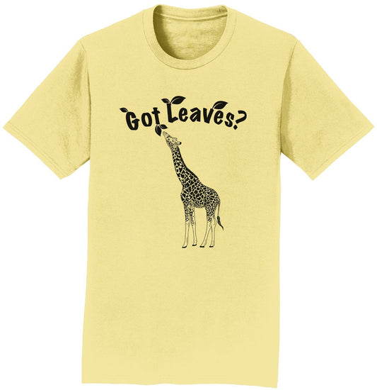 Got Leaves Giraffe - Adult Unisex T-Shirt