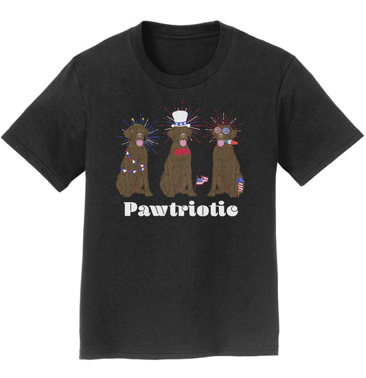 4th of July Patriotic Chocolate Lab - Kids' Unisex T-Shirt