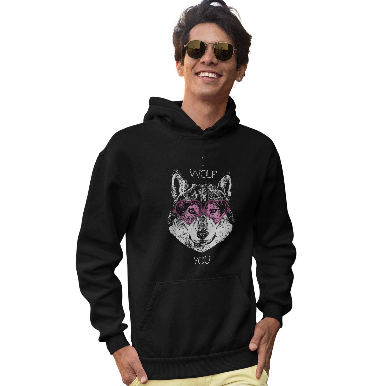 I Wolf You - Adult Unisex Hoodie Sweatshirt