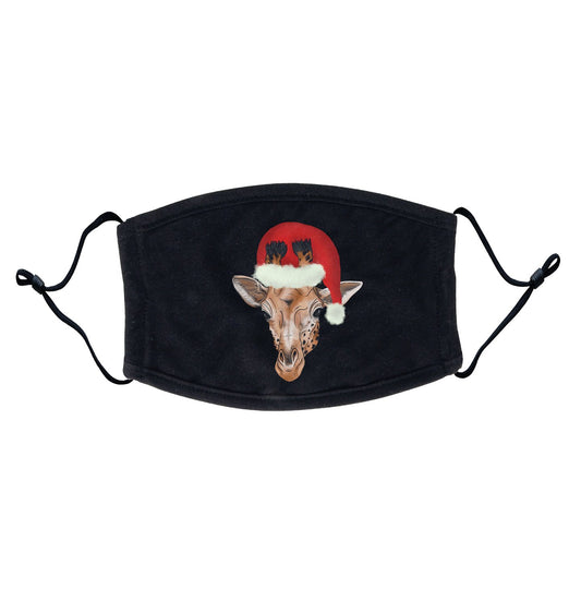 Christmas Giraffe - Adult Adjustable Face Mask