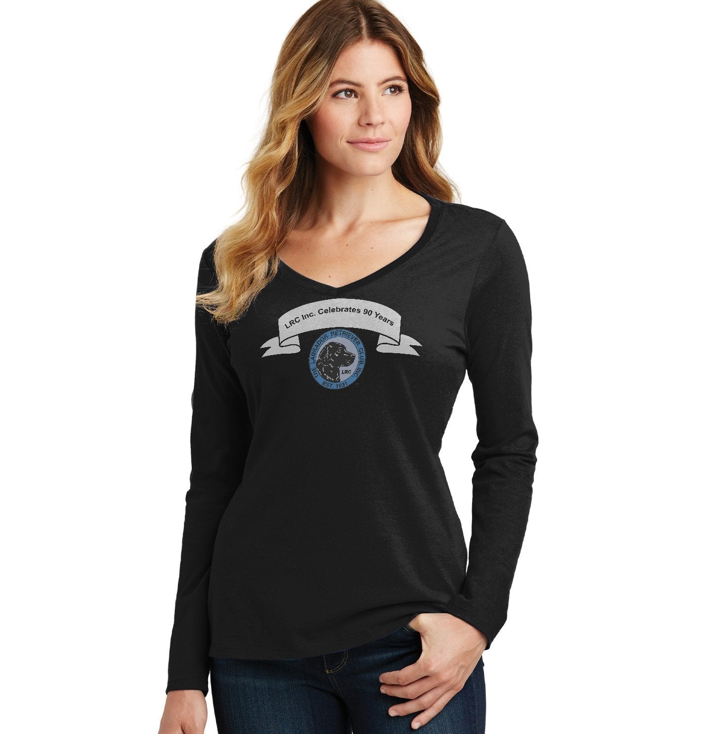 LRC 90 Year Anniversary - Women's V-Neck Long Sleeve T-Shirt