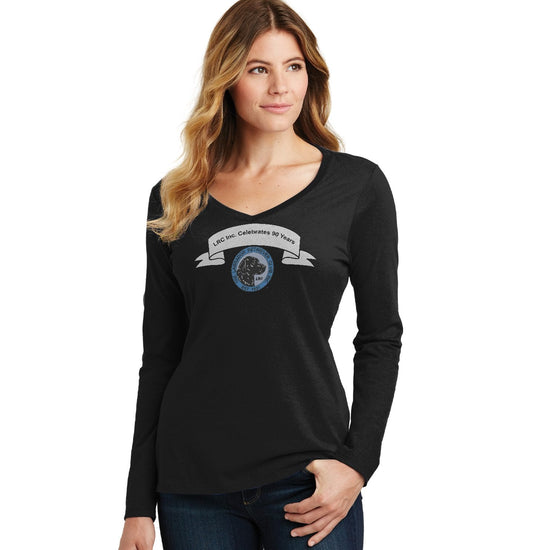 LRC 90 Year Anniversary - Women's V-Neck Long Sleeve T-Shirt