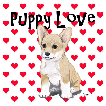 Corgi Puppy Love - Adult Unisex T-Shirt