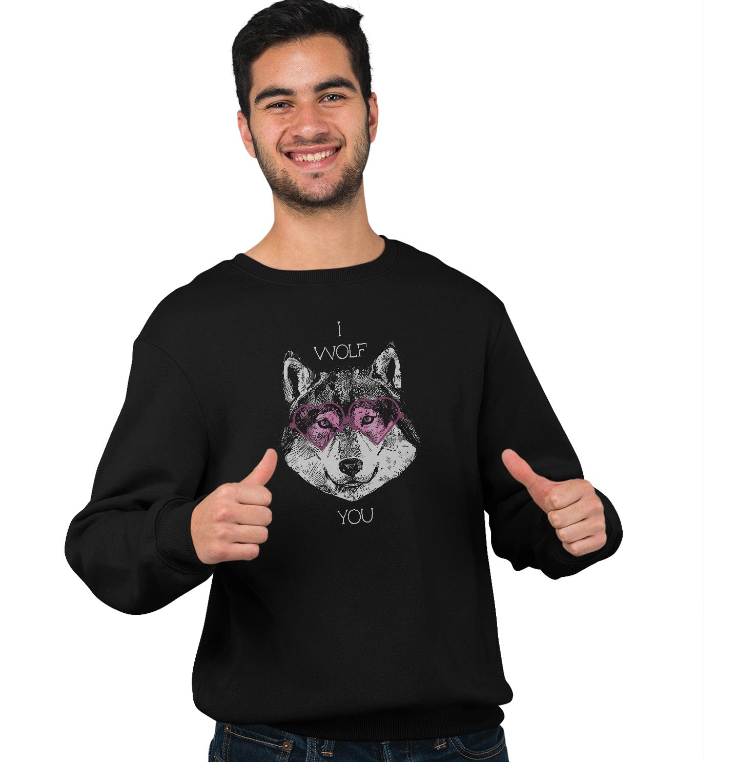 I Wolf You - Adult Unisex Crewneck Sweatshirt