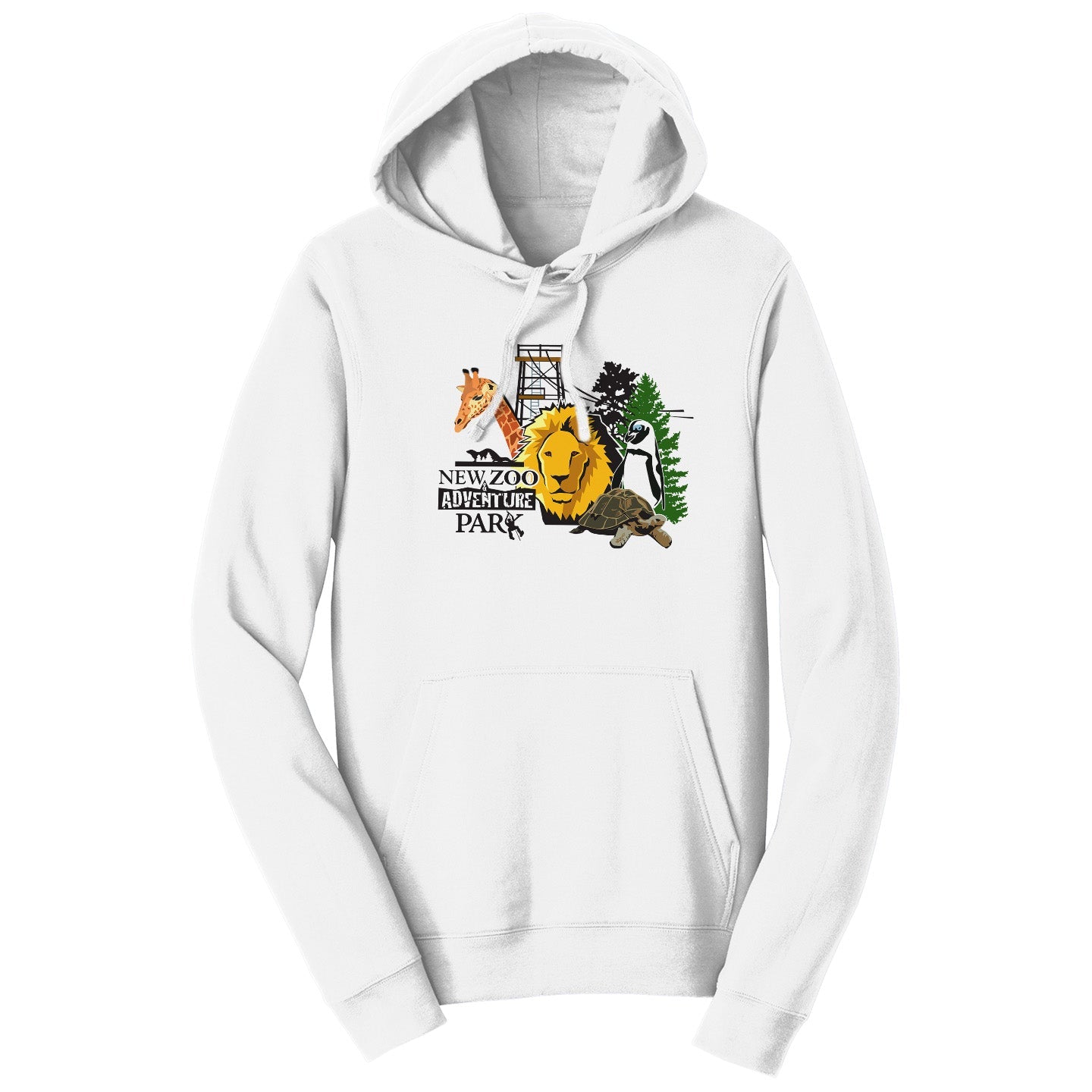 NEW Zoo & Adventure Park - NEW Zoo Minimalist Animals - Adult Unisex Hoodie Sweatshirt