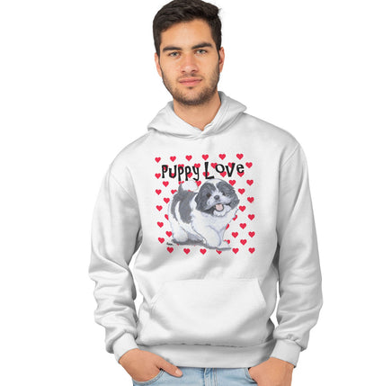 Shih Tzu Puppy Love - Adult Unisex Hoodie Sweatshirt