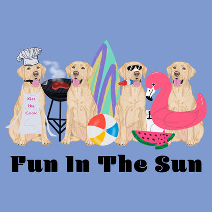 Summer Lineup Yellow Lab - Adult Tri-Blend T-Shirt