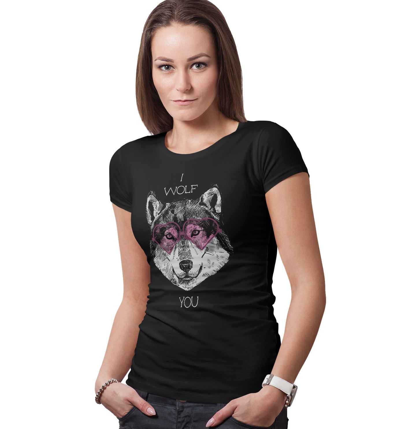 I Wolf You - Women's Fitted T-Shirt
