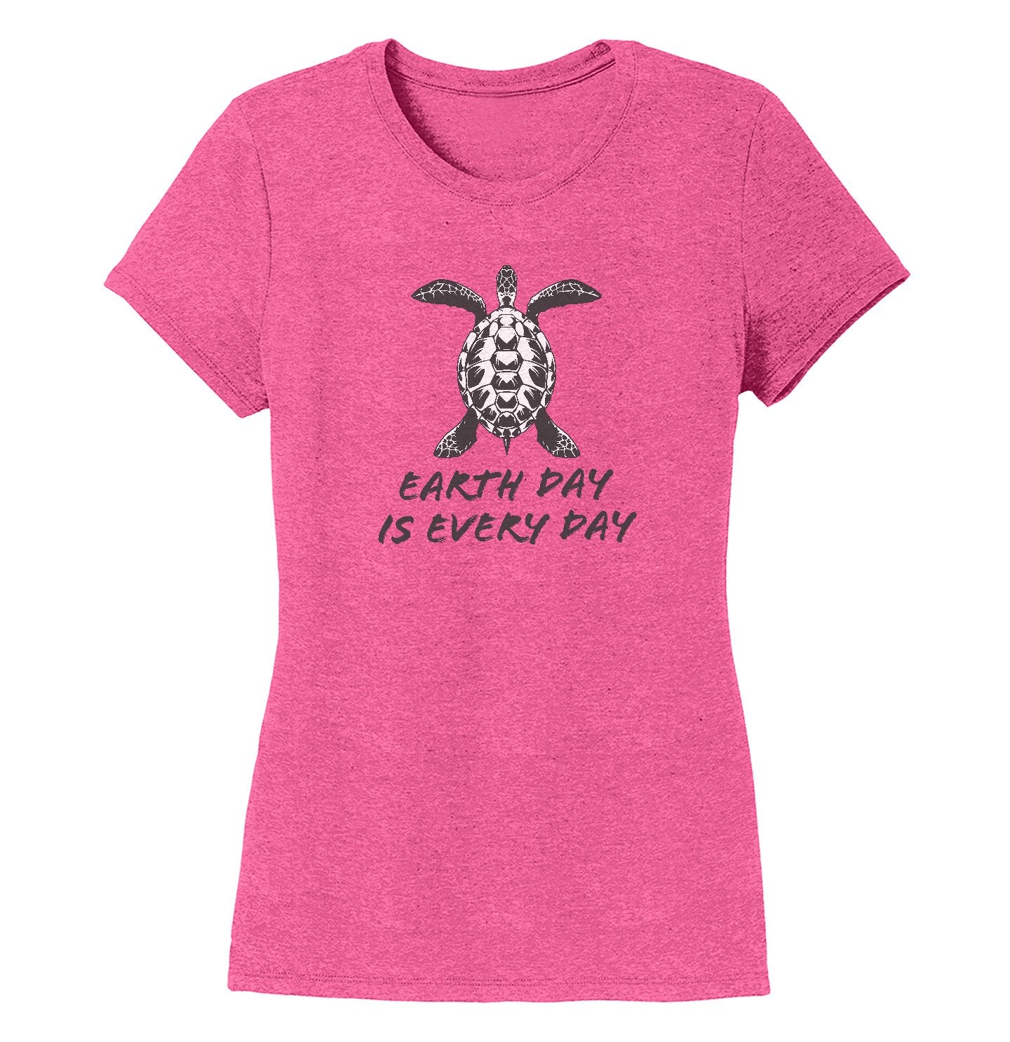 Earth Day is Every Day Sea Turtle - Women's Tri-Blend T-Shirt