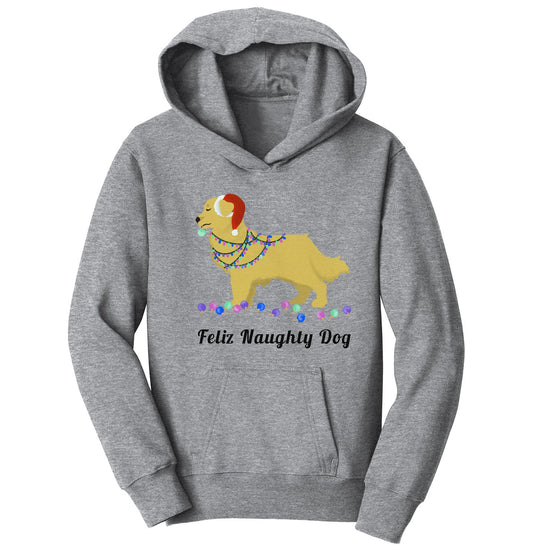 Feliz Naughty Dog Golden Retriever - Kids' Unisex Hoodie Sweatshirt