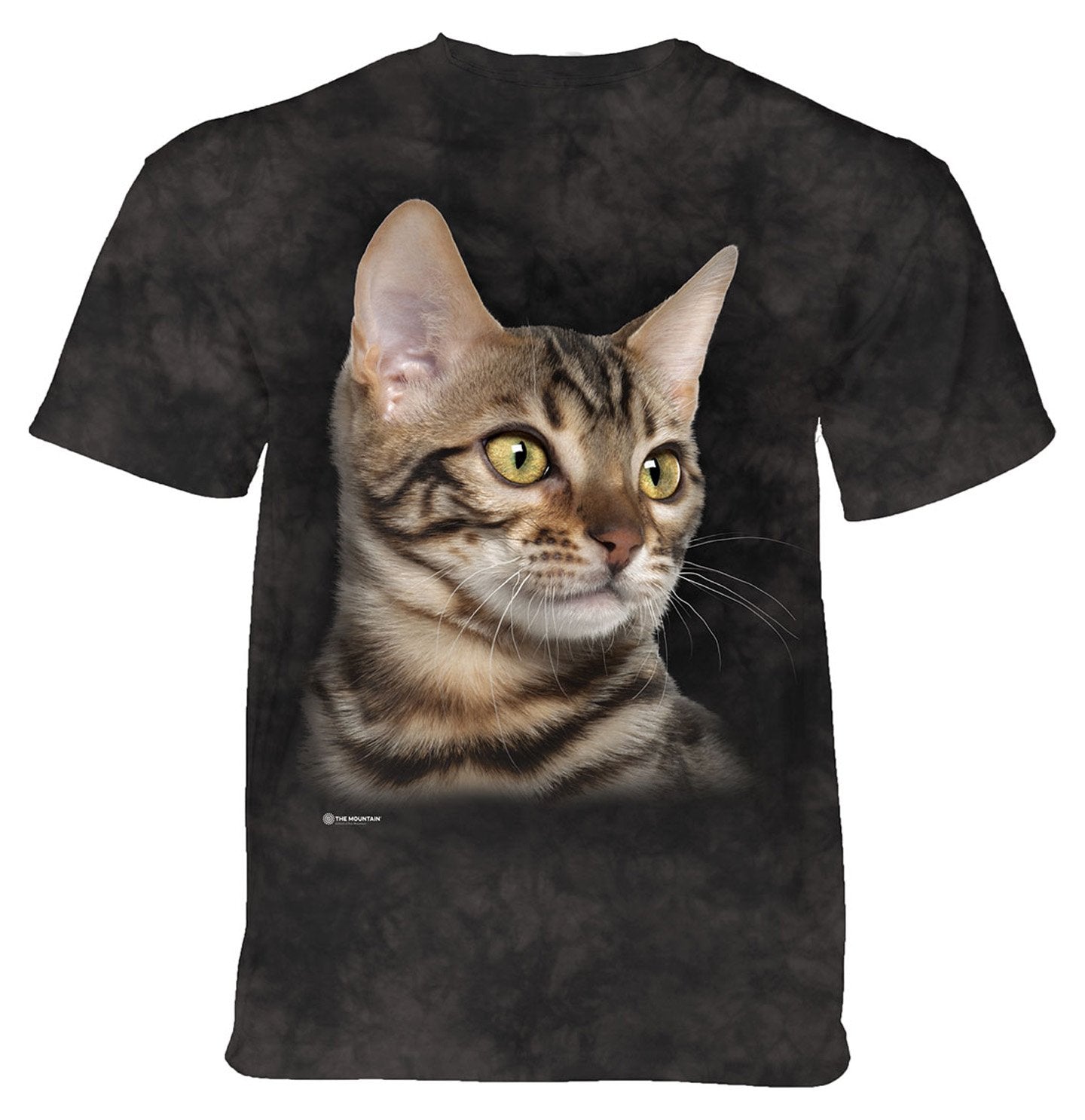 The Mountain - Striped Cat Portrait - Adult Unisex T-Shirt