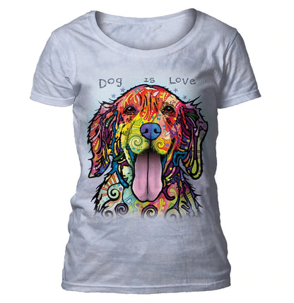 Dog Is Love - Women's Scoop Neck T-Shirt