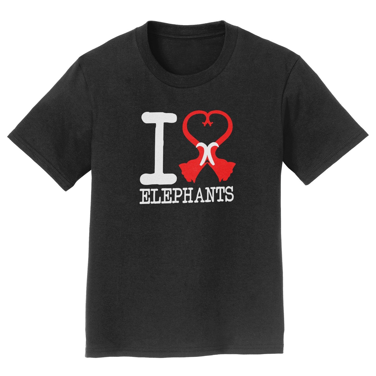 I Heart Elephants | Kids' Unisex T-Shirt | Supports Elephant Conservation!