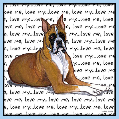 Boxer Love Text - Adult Unisex T-Shirt