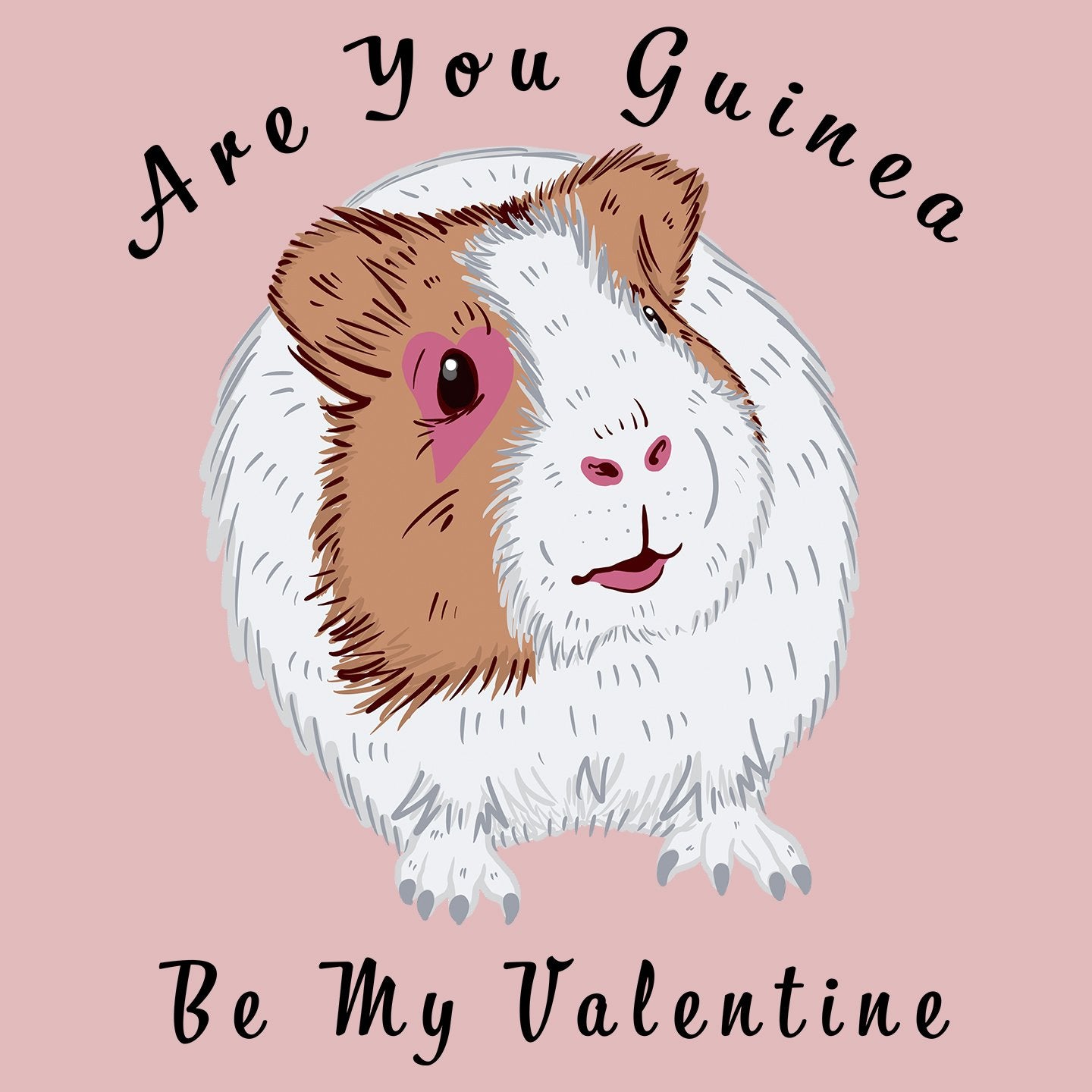 Guinea Be My Valentine - Women's Fitted T-Shirt