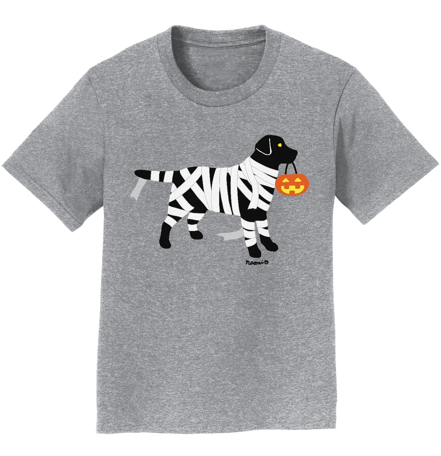 Black Lab Mummy Trick or Treater - Kids' Unisex T-Shirt