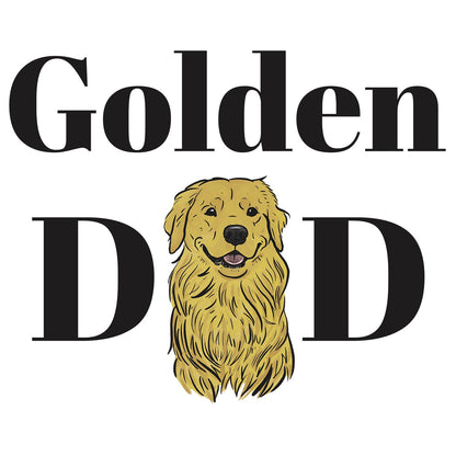 Golden Dad Illustration - Adult Unisex Long Sleeve T-Shirt