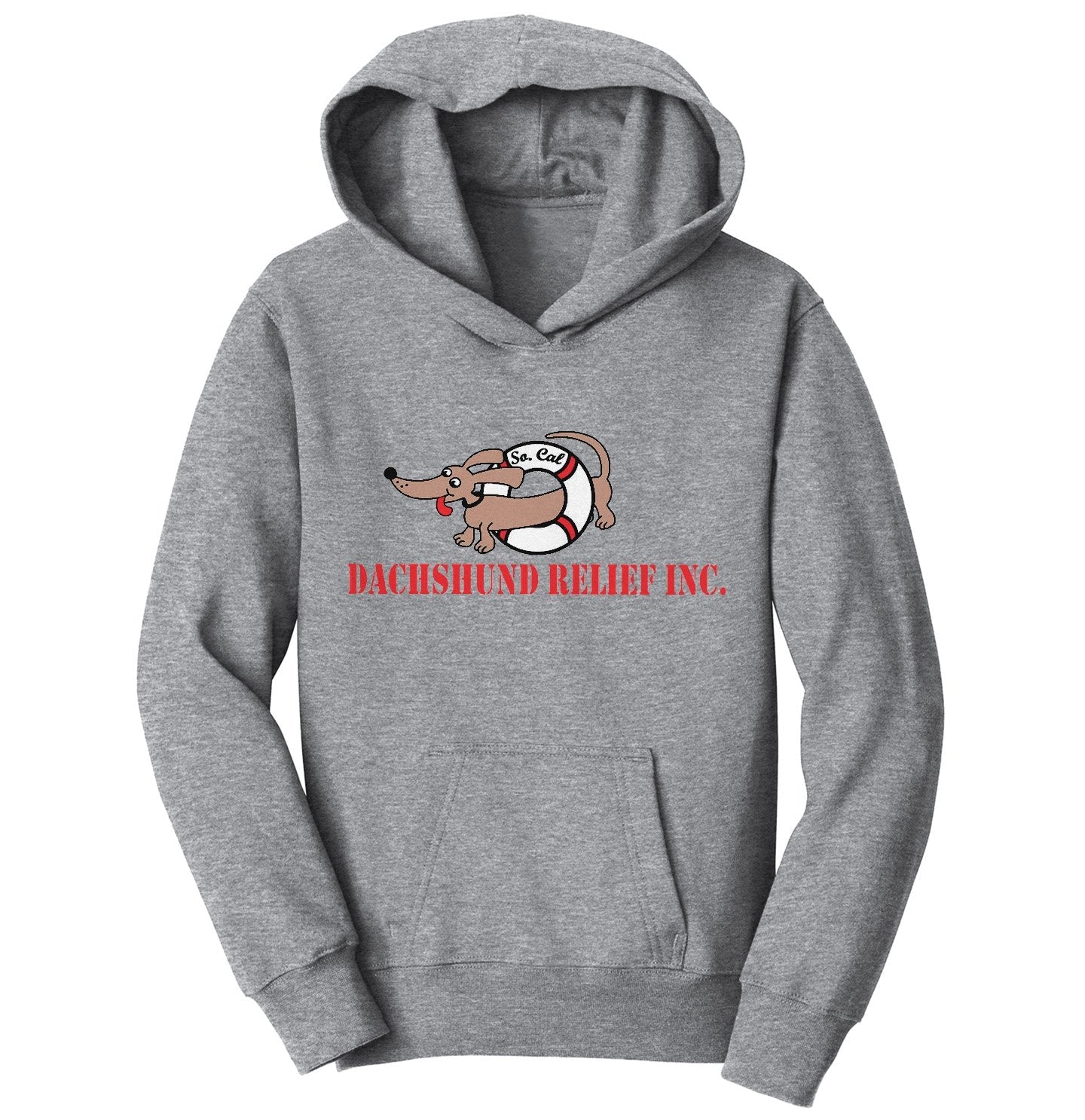 So Cal Dachshund Relief Logo - Kids' Unisex Hoodie Sweatshirt