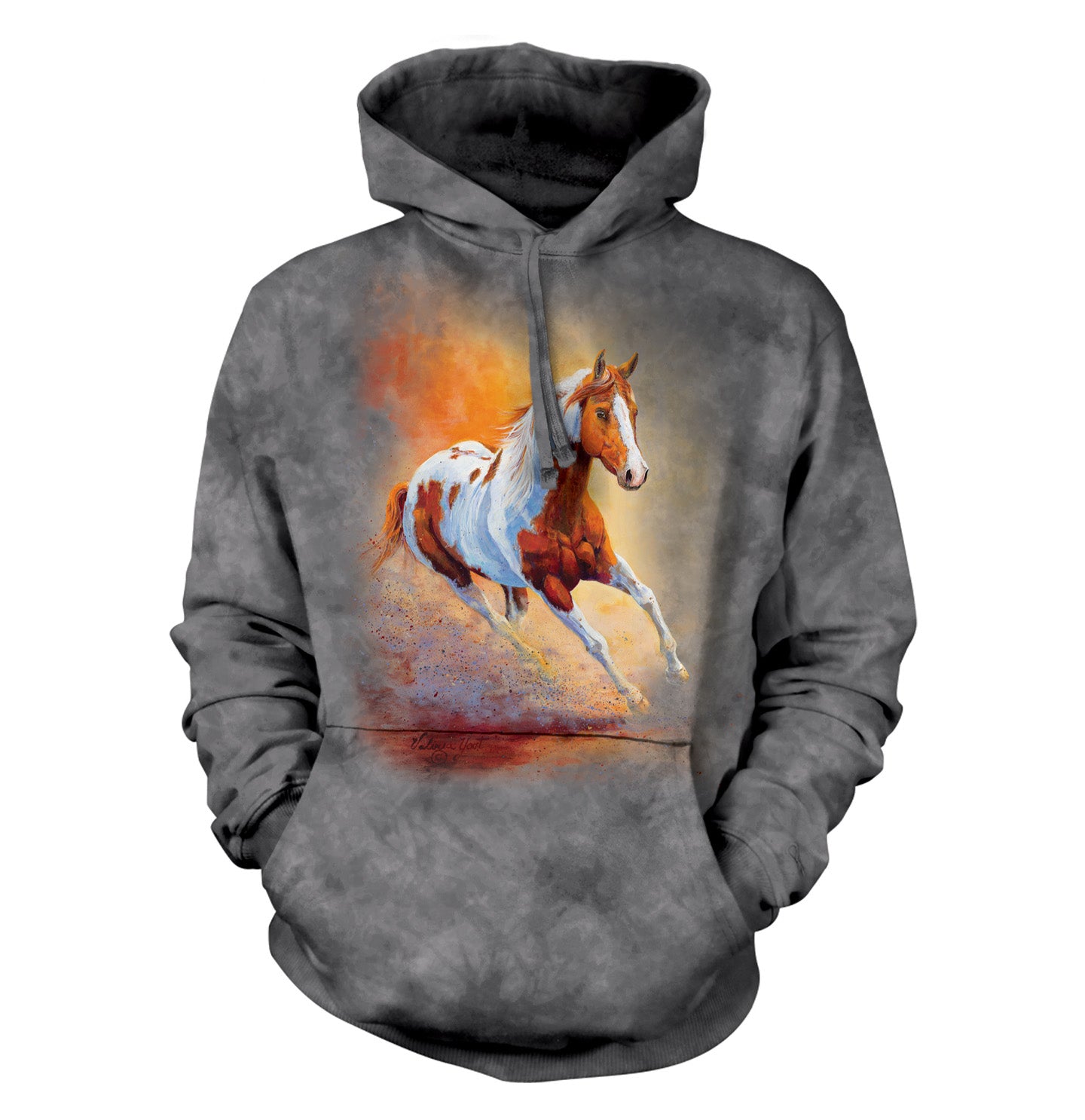 The Mountain - Sunset Gallop - Adult Unisex Hoodie Sweatshirt