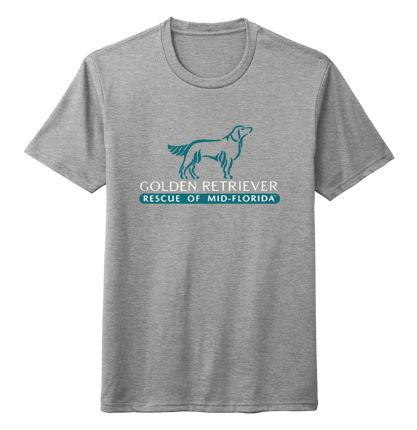 Golden Retriever Rescue of Mid-Florida Logo - Adult Tri-Blend T-Shirt