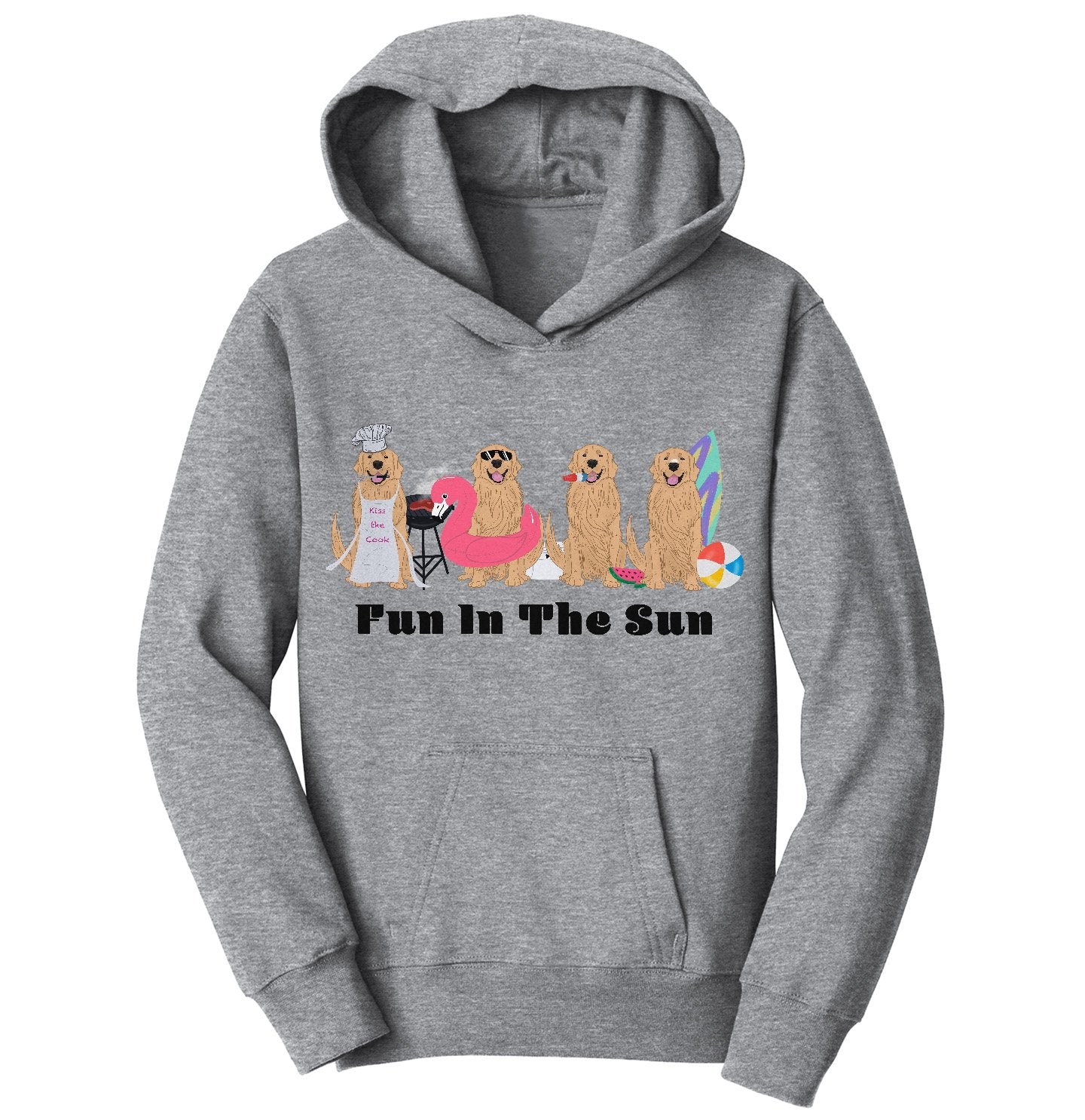 Summer Golden Line Up | Golden Retrievers - Kids' Hoodie Sweatshirt