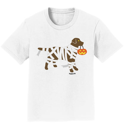 Chocolate Lab Mummy Trick or Treater - Kids' Unisex T-Shirt