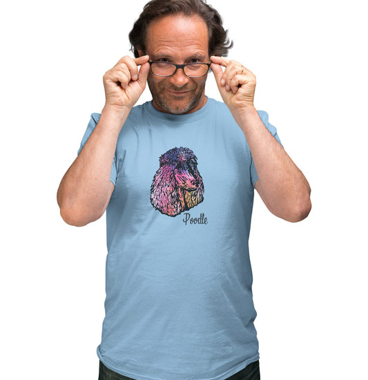 Animal Pride - Colorful Poodle Headshot - Adult Unisex T-Shirt