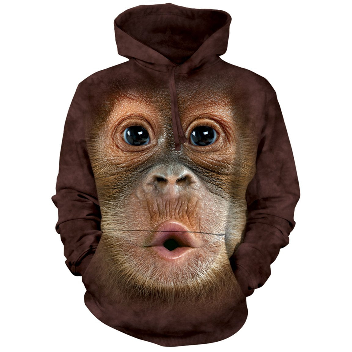 The Mountain Big Face Baby Orangutan - Hoodie Sweatshirt