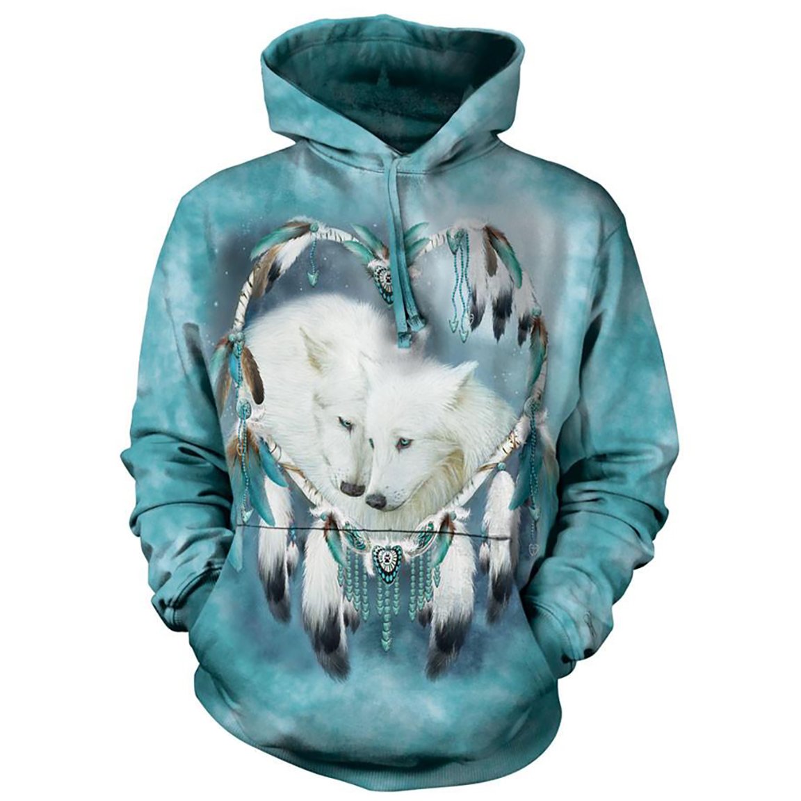 Wolf Heart - Adult Unisex Hoodie Sweatshirt