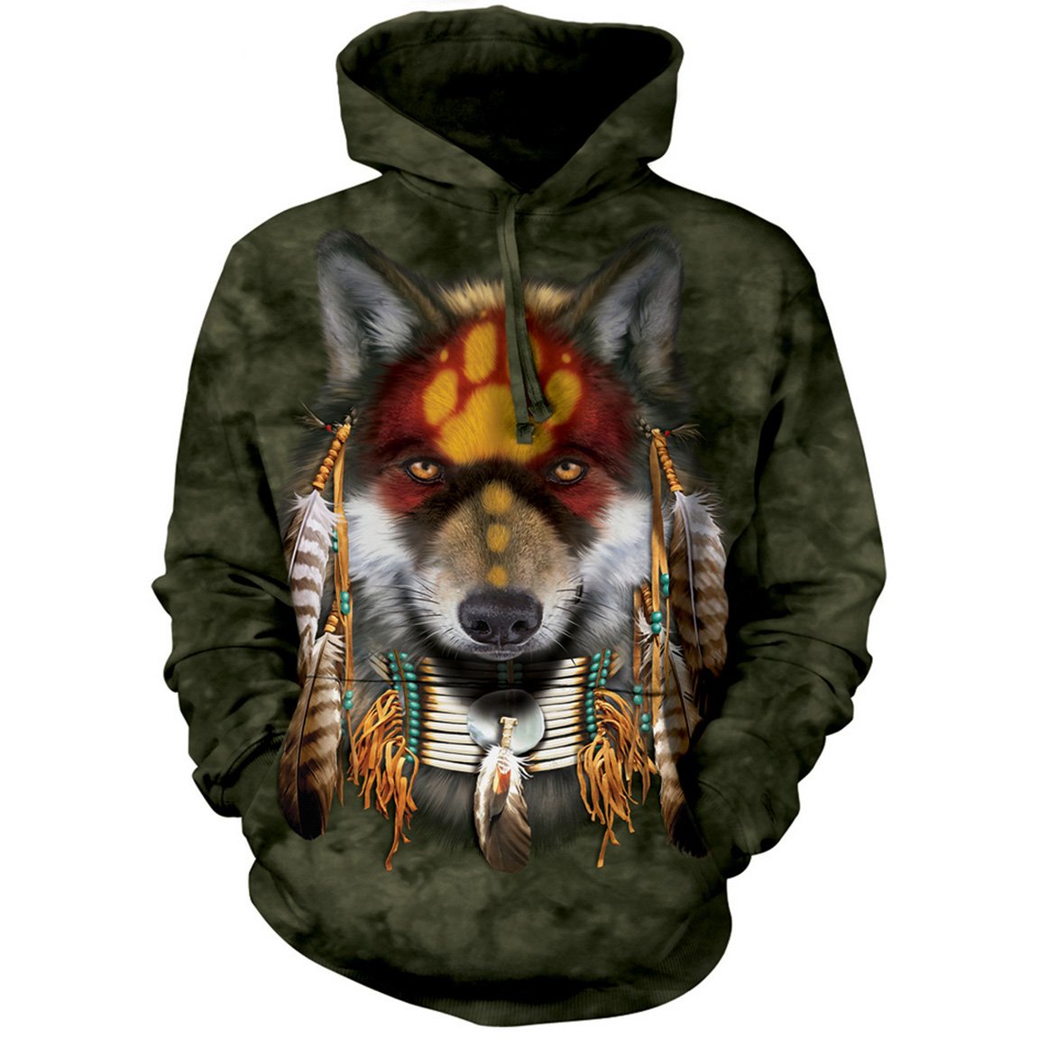 The Mountain Native Wolf Spirit - Hoodie Sweatshirt