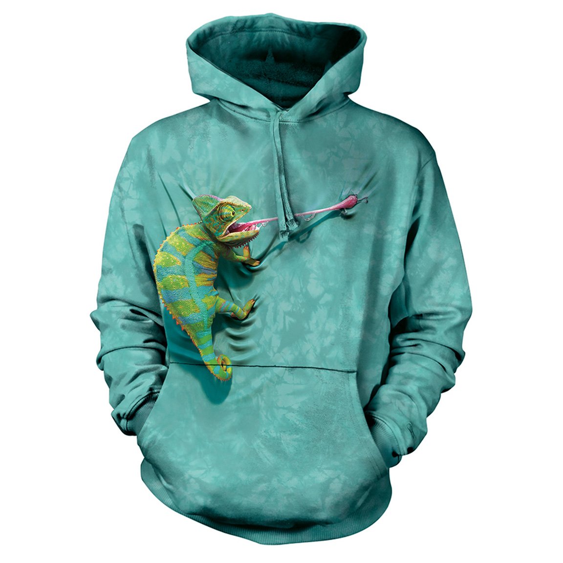 The Mountain Climbing Chameleon - Hoodie Sweatshirt