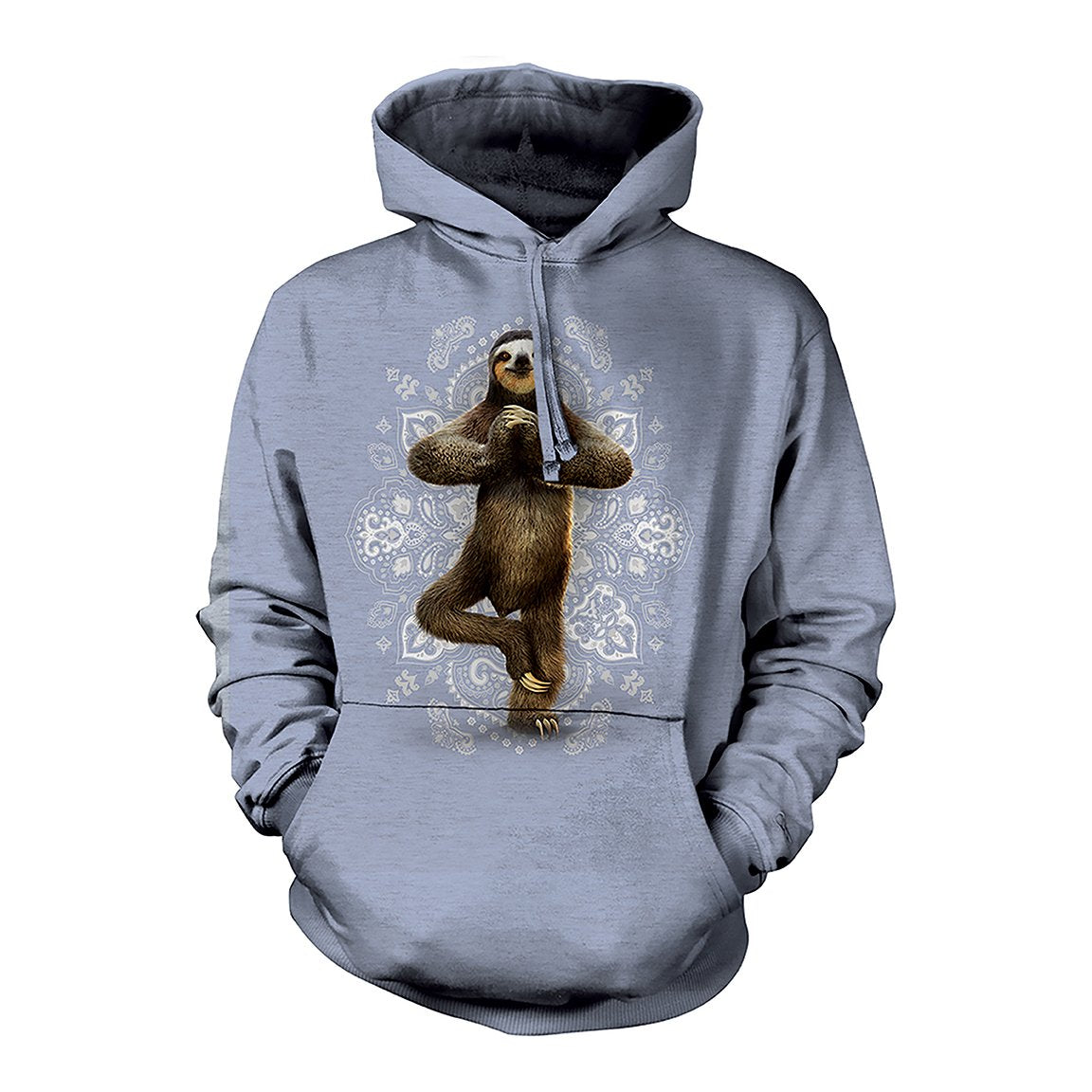 Namaste Sloth - Adult Unisex Hoodie Sweatshirt