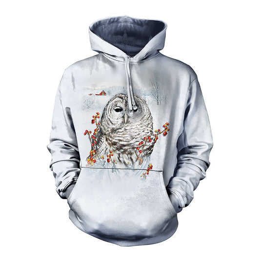 Country Owl - Adult Unisex Hoodie Sweatshirt