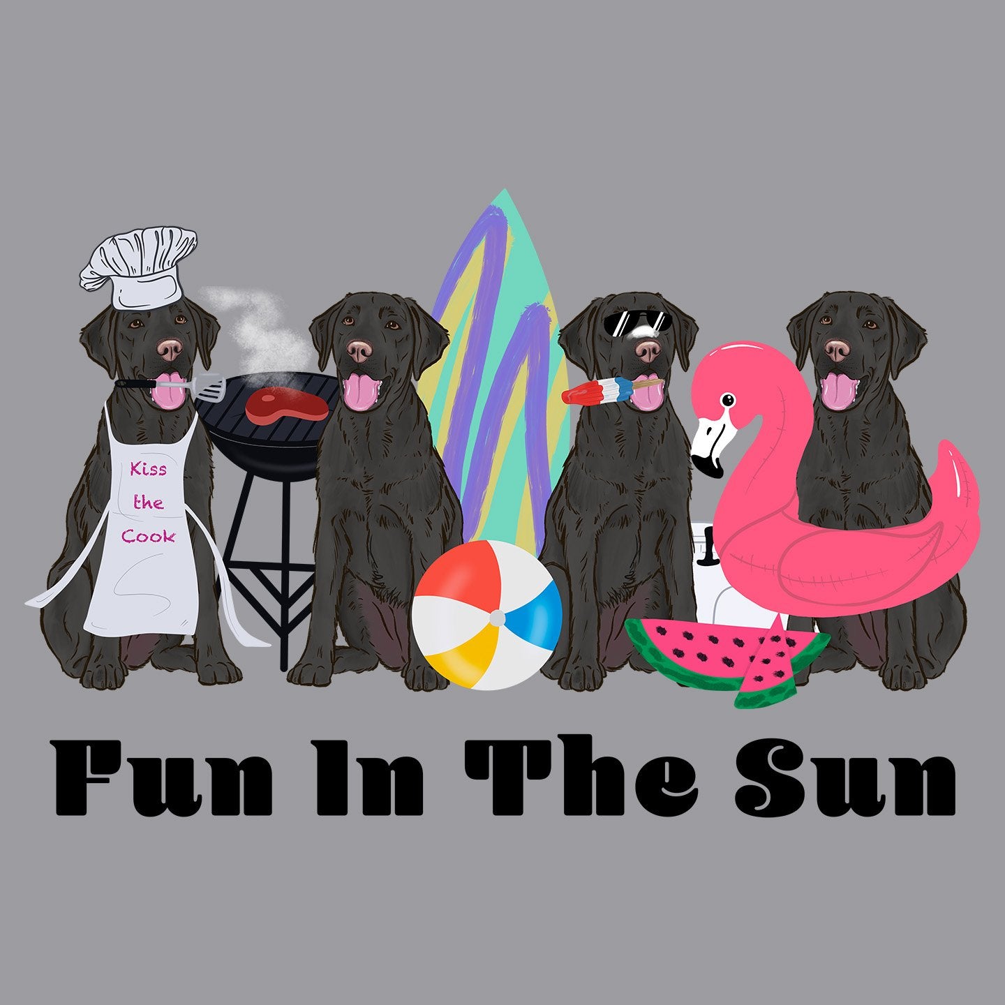 Summer Lineup Black Lab - Kids' Unisex T-Shirt