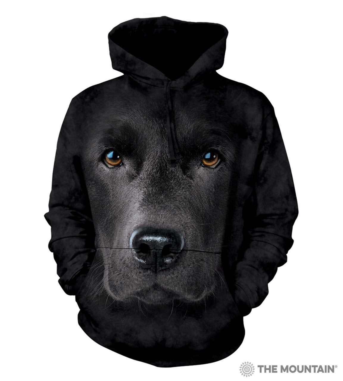 The Mountain Black Labrador Retriever 3D Face Sweatshirt