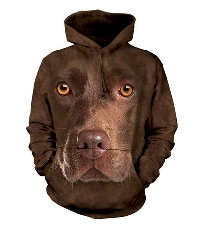 Chocolate Lab - Adult Unisex Hoodie Sweatshirt