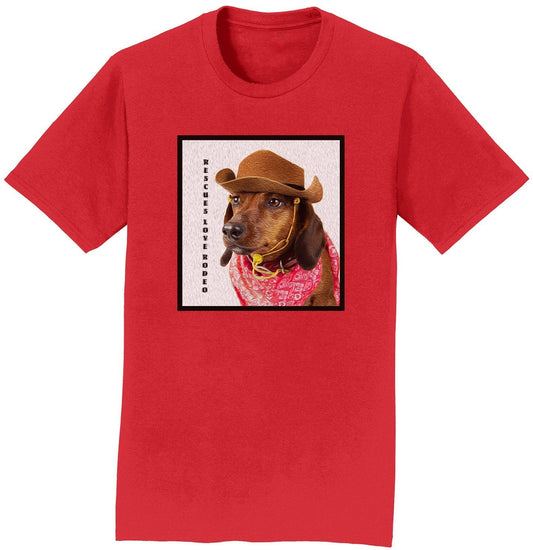 Rodeo Dachshund - Adult Unisex T-Shirt