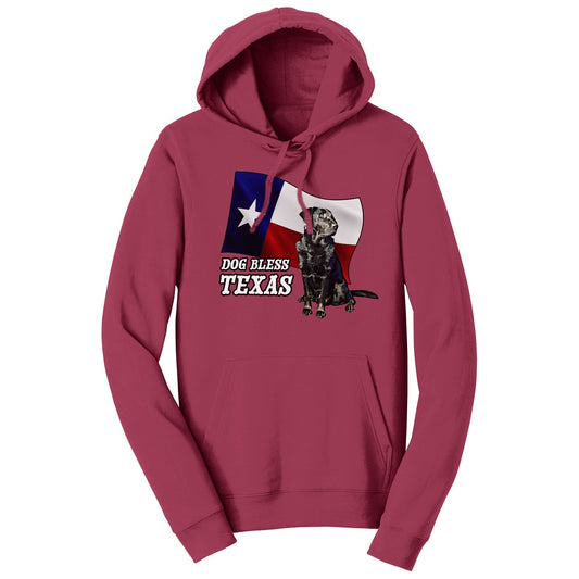 Dog Bless Texas Flag Lab - Adult Unisex Hoodie Sweatshirt