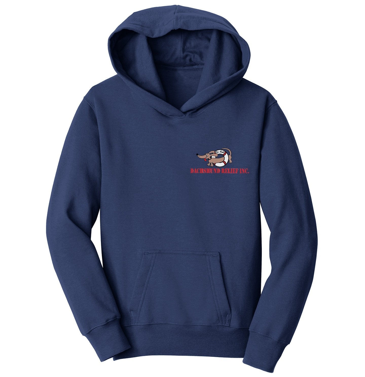 Dachshund Relief Inc - So Cal Dachshund Relief Left Chest Logo - Kids' Unisex Hoodie Sweatshirt