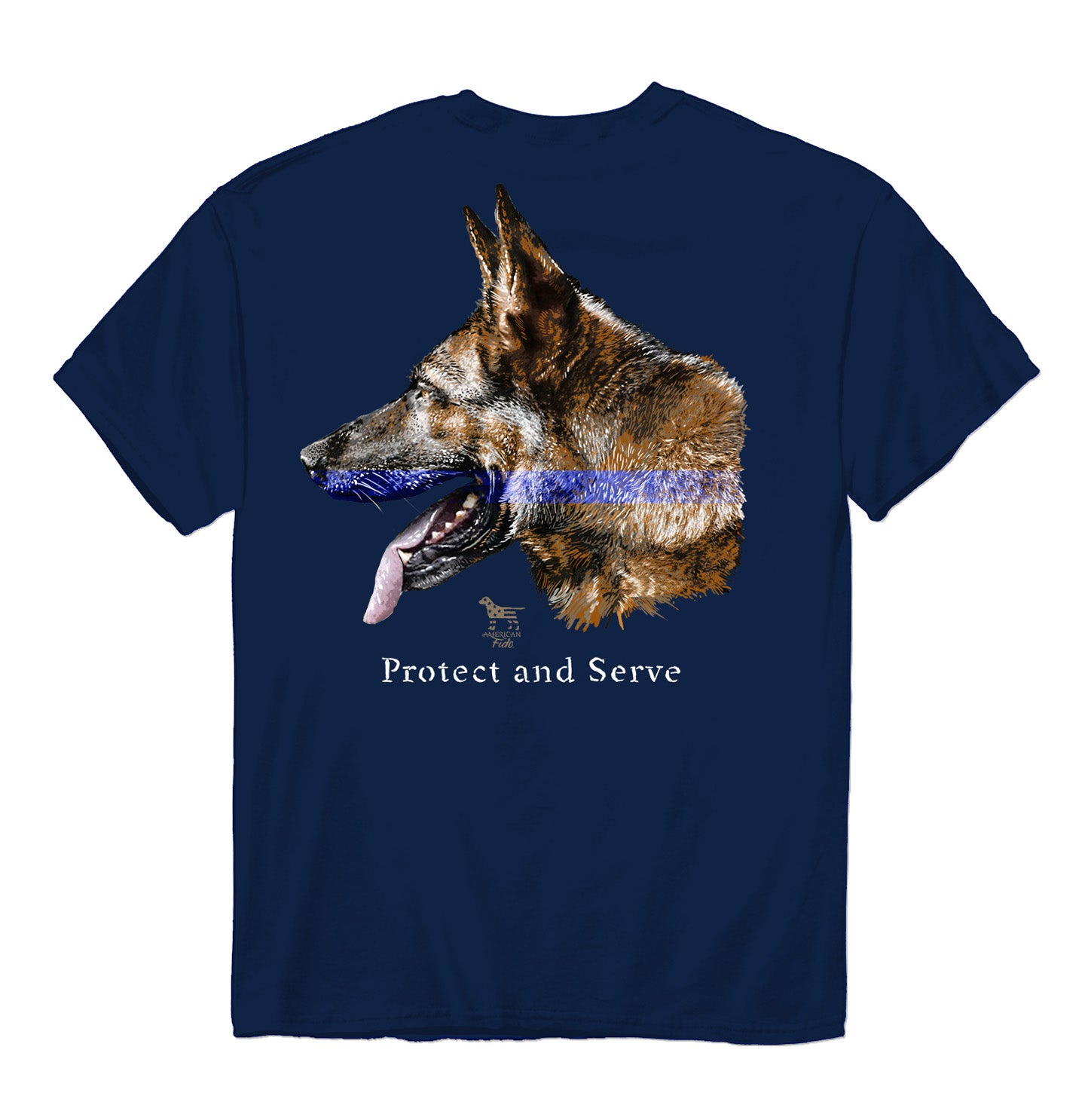 Protect and Serve German Shepherd - Adult Unisex T-Shirt