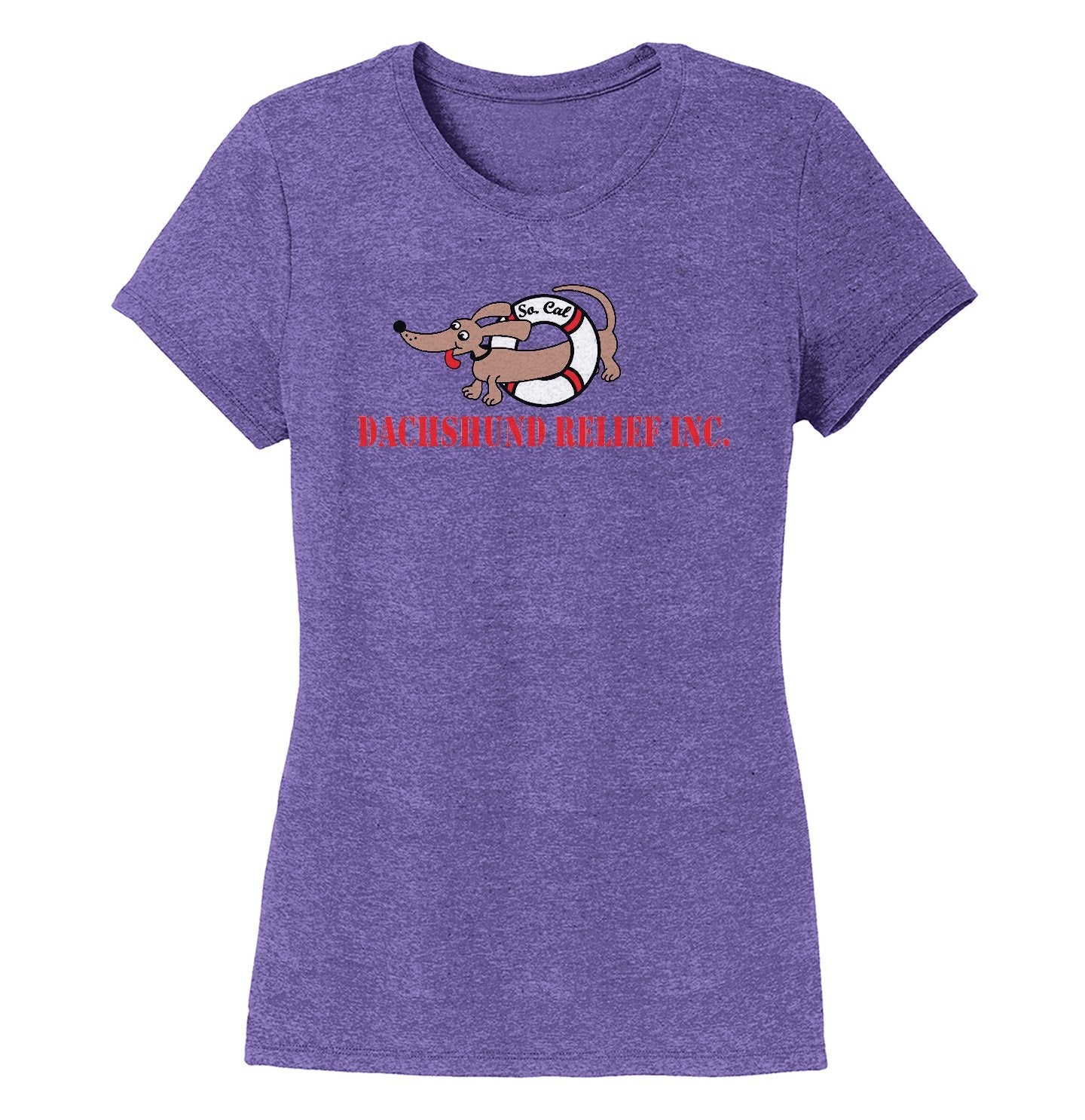 Dachshund Relief Inc - So Cal Dachshund Relief Logo - Women's Tri-Blend T-Shirt